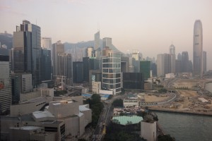 View from the room in Hong Kong